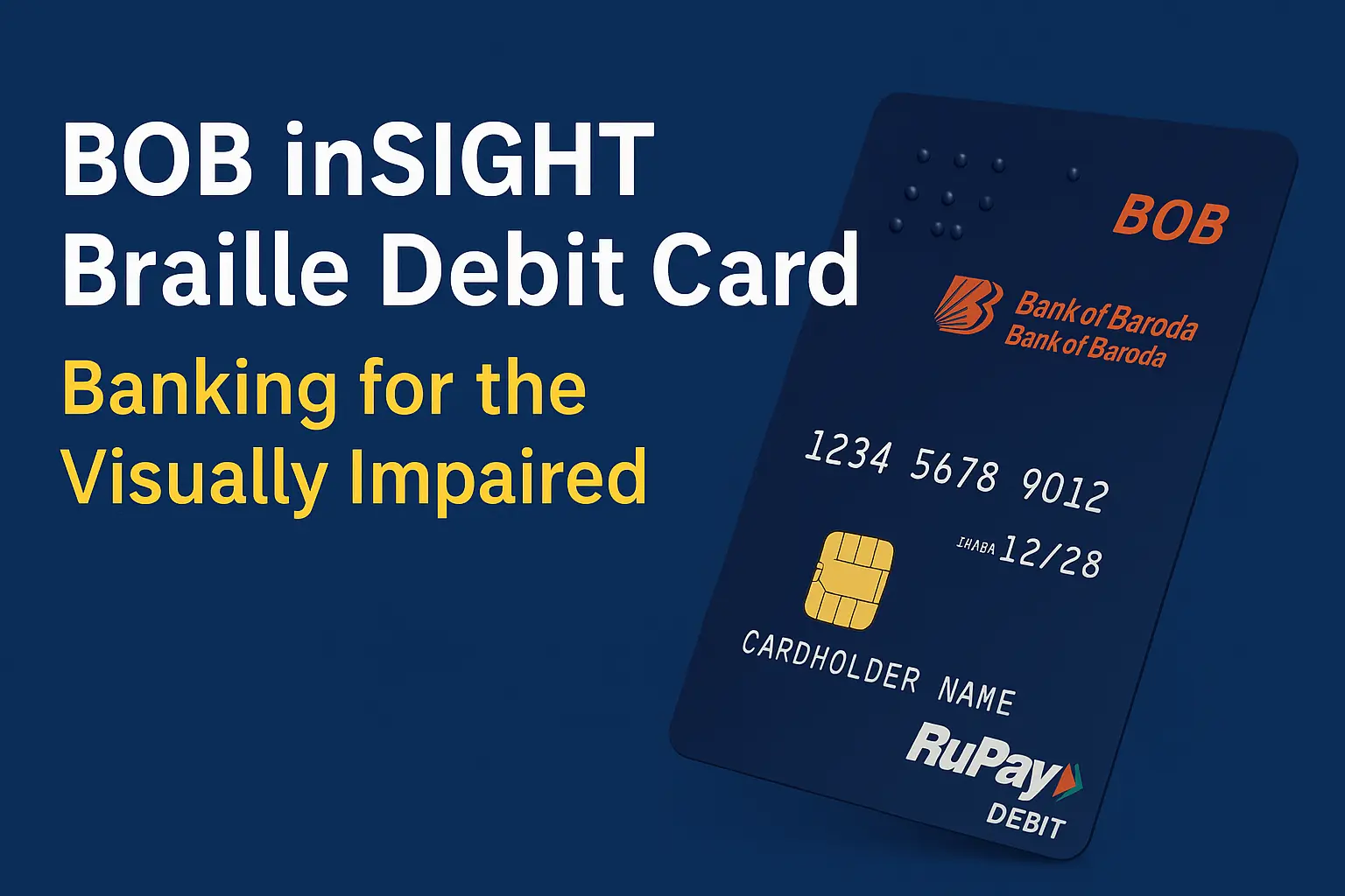Braille Debit Card